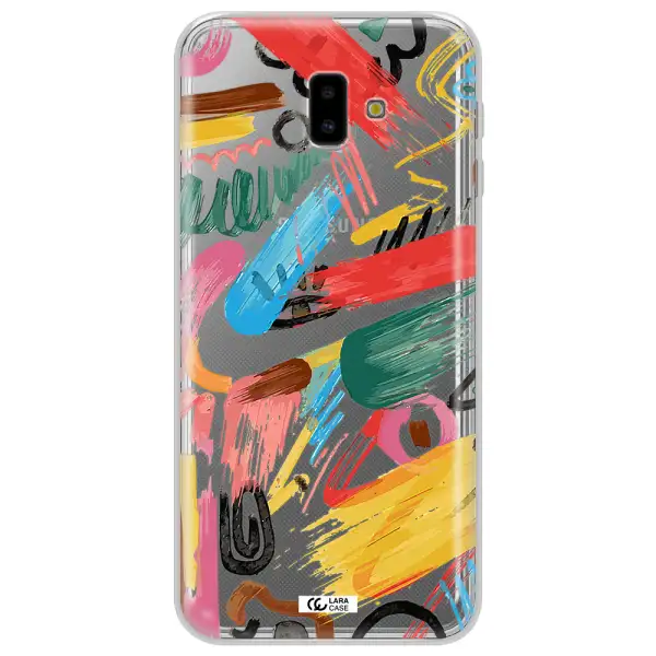 Oil Paint Abstract Samsung J6 Plus Clear TPU Case