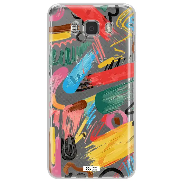Oil Paint Abstract Samsung J7 2016 Clear TPU Case
