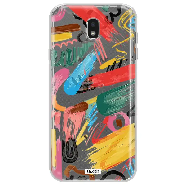 Oil Paint Abstract Samsung J7 Pro Clear TPU Case