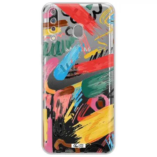 Oil Paint Abstract Samsung M30 Clear TPU Case