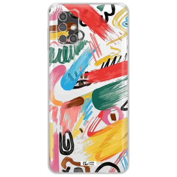 Oil Paint Abstract Samsung M31S Clear TPU Case