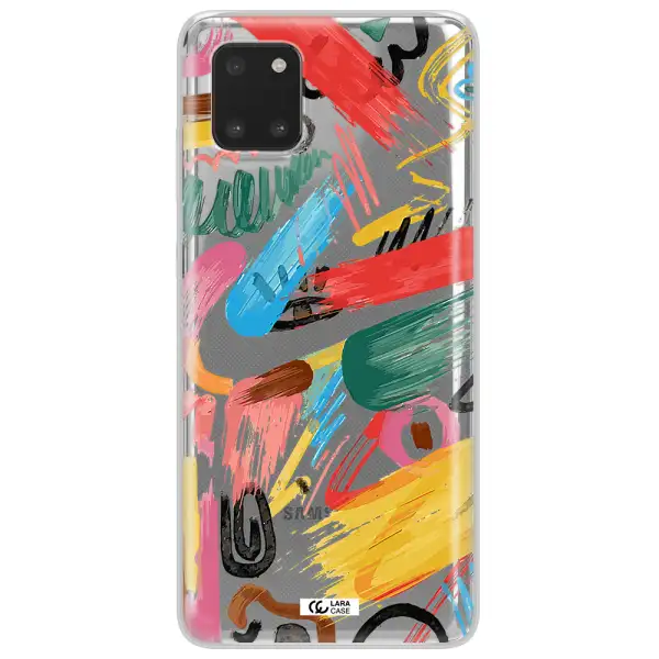 Oil Paint Abstract Samsung Note 10 Lite Clear TPU Case