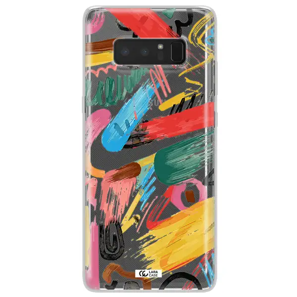Oil Paint Abstract Samsung Note 8 Clear TPU Case