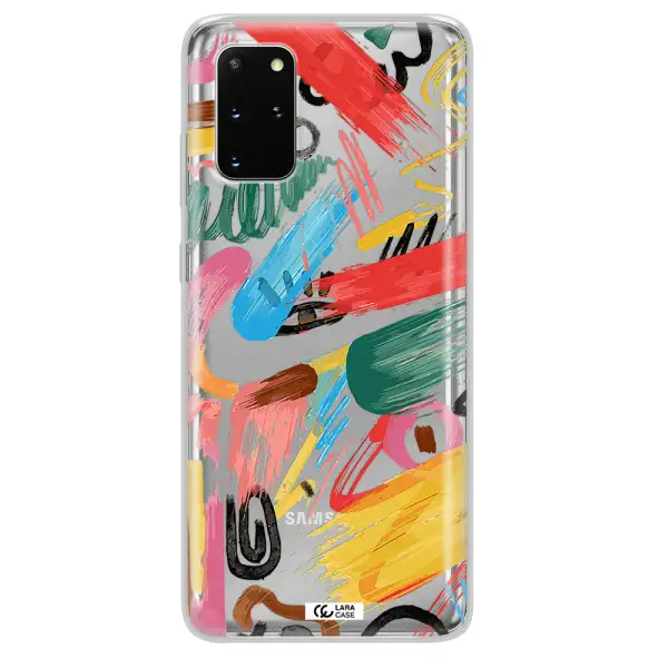 Oil Paint Abstract Samsung S 20 Plus Clear TPU Case