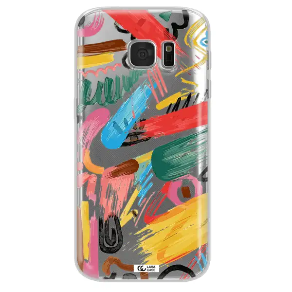 Oil Paint Abstract Samsung S 7 Clear TPU Case