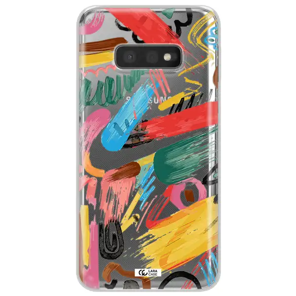 Oil Paint Abstract Samsung S10e Clear TPU Case