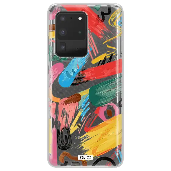 Oil Paint Abstract Samsung S20 Ultra Clear TPU Case