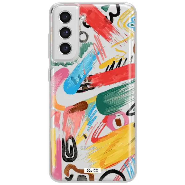 Oil Paint Abstract Samsung S21 Fe Clear Tpu Case