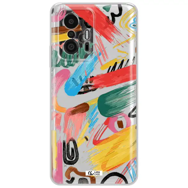 Oil Paint Abstract Xiaomi 11T Pro Clear Tpu Case
