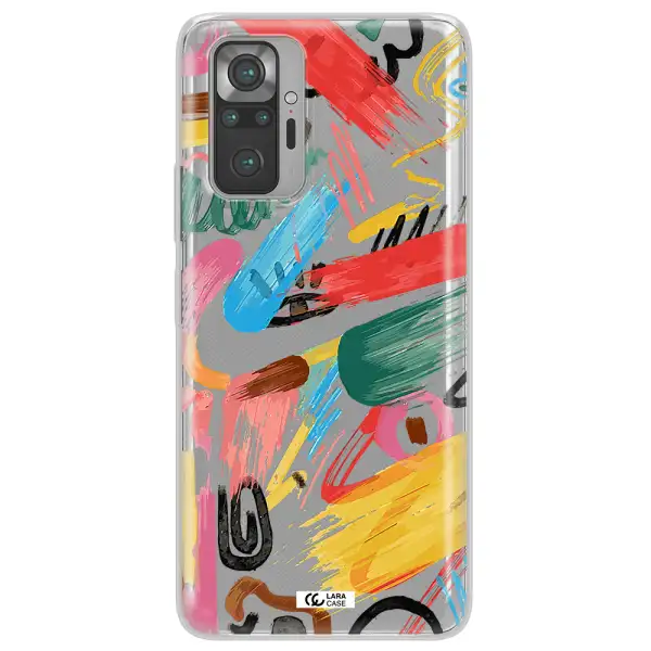 Oil Paint Abstract Xiaomi Note 10 Pro Clear TPU Case