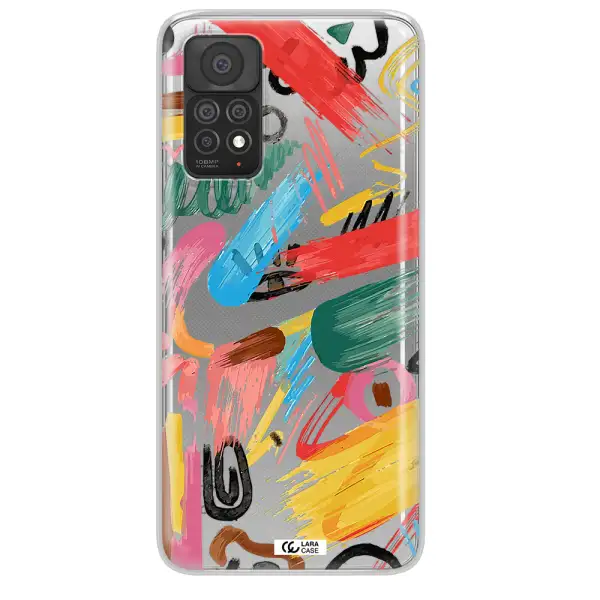 Oil Paint Abstract Xiaomi Note 11 Pro Clear TPU Case