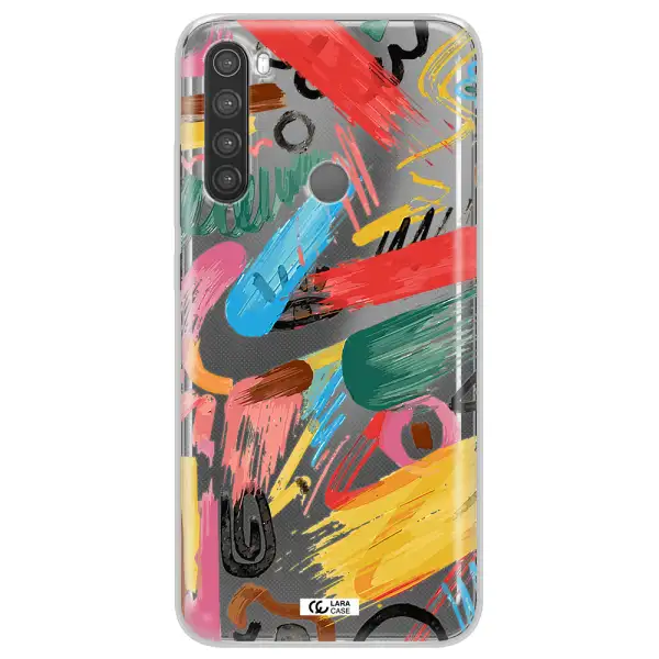 Oil Paint Abstract Xiaomi Note 8 Clear TPU Case