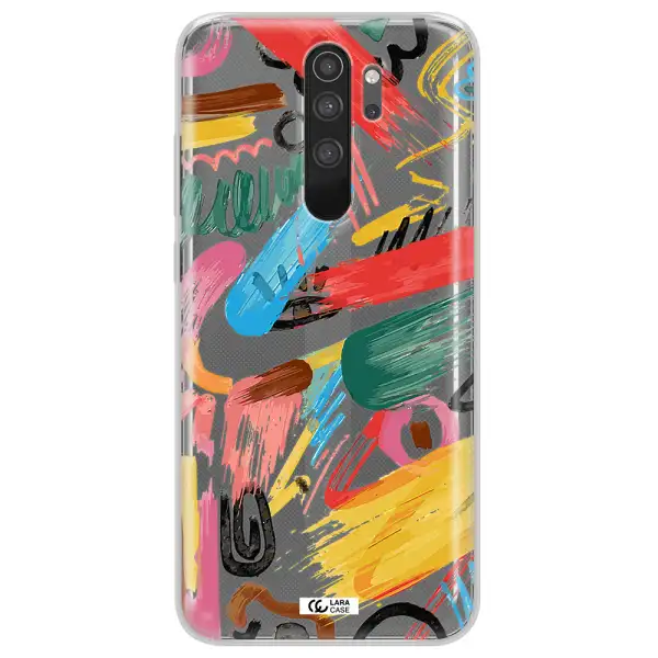 Oil Paint Abstract Xiaomi Note 8 Pro Clear TPU Case