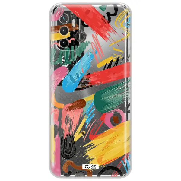 Oil Paint Abstract Xiaomi Poco M3 Pro Clear Tpu Case