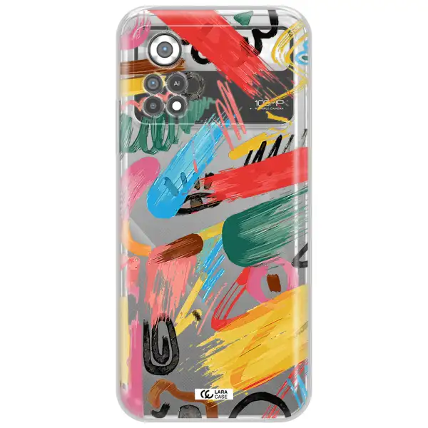 Oil Paint Abstract Xiaomi Poco X4 Pro Clear TPU Case