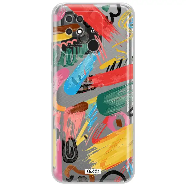 Oil Paint Abstract Xiaomi Redmi 10C Clear TPU Case