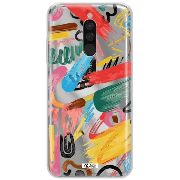 Oil Paint Abstract Xiaomi Redmi 8 Clear Tpu Case