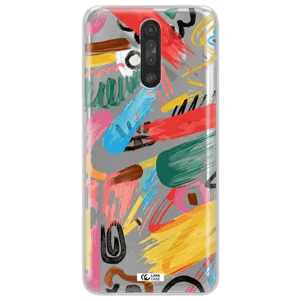 Oil Paint Abstract Xiaomi Redmi K30 Clear TPU Case