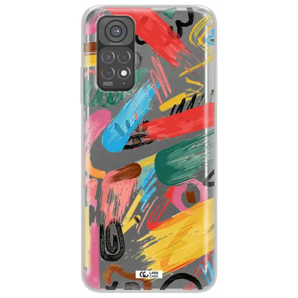 Oil Paint Abstract Xiaomi Redmi Note 11 Clear TPU Case