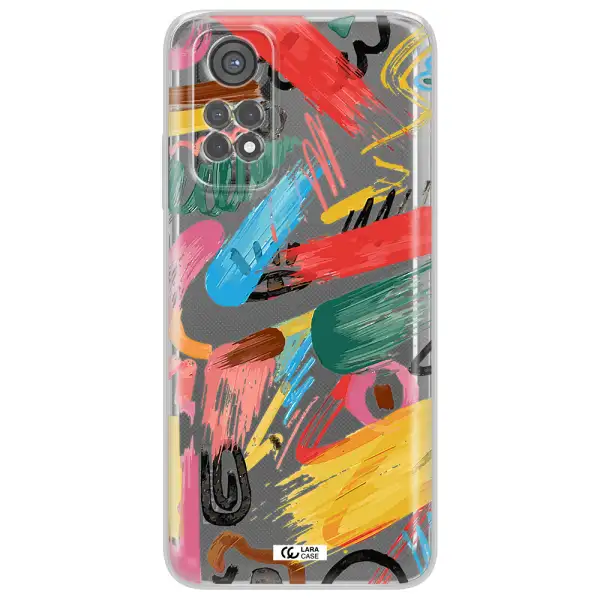 Oil Paint Abstract Xiaomi Redmi Note 11S Clear Tpu Case