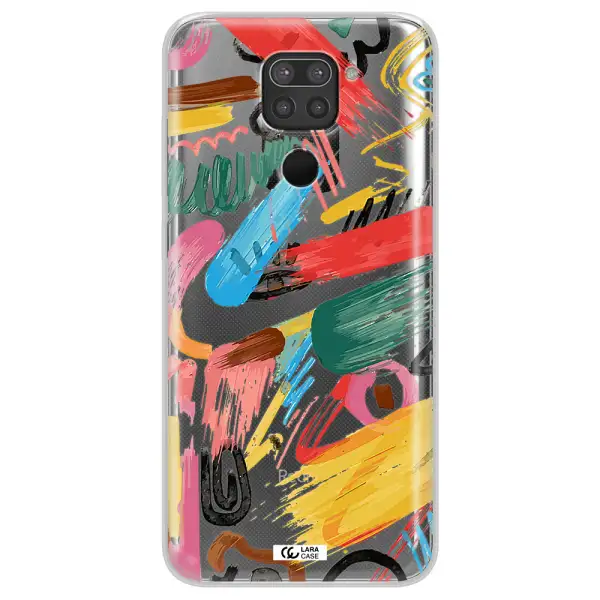 Oil Paint Abstract Xiaomi Redmi Note 9 Clear TPU Case