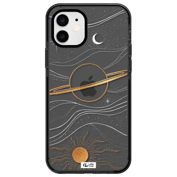 Saturn Apple iPhone 11 impact Smoke Black Case