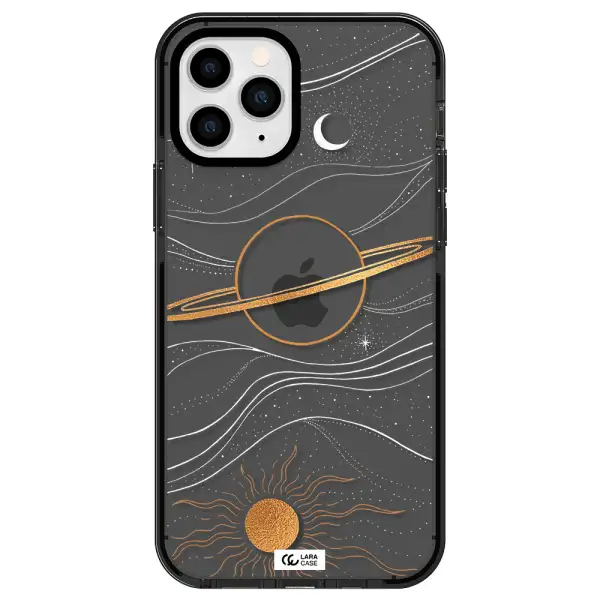 Saturn Apple iPhone 11 pro impact Smoke Black Case