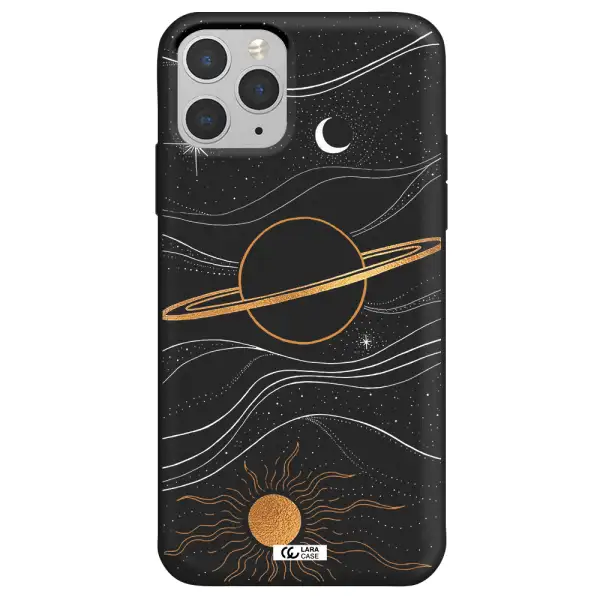 Saturn Apple iPhone 11 pro Silicone black Case