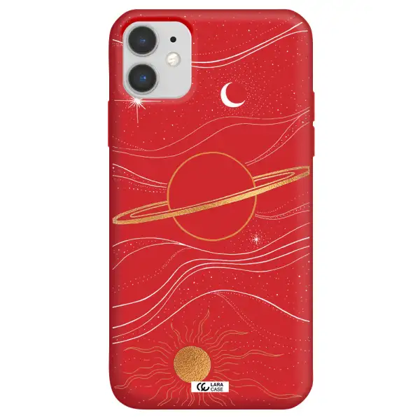 Saturn Apple iPhone 11 Silicone Imperial Red Case