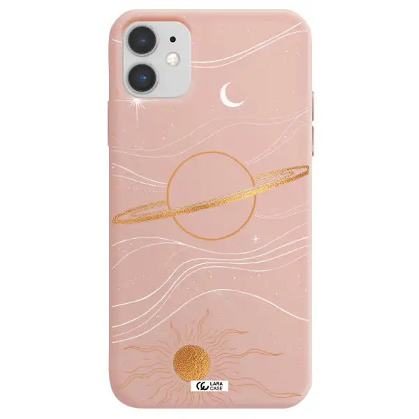 Saturn Apple iPhone 11 Silicone pastel pink Case