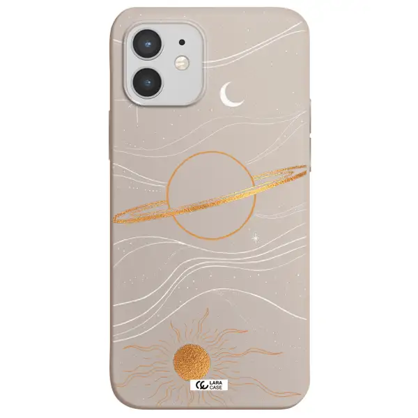 Saturn Apple iPhone 12 mini Silicone Stone Case