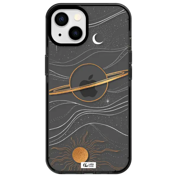 Saturn Apple iPhone 13 impact Smoke Black Case