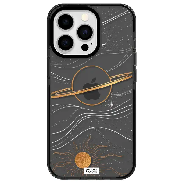 Saturn Apple iPhone 13 Pro impact Smoke Black Case