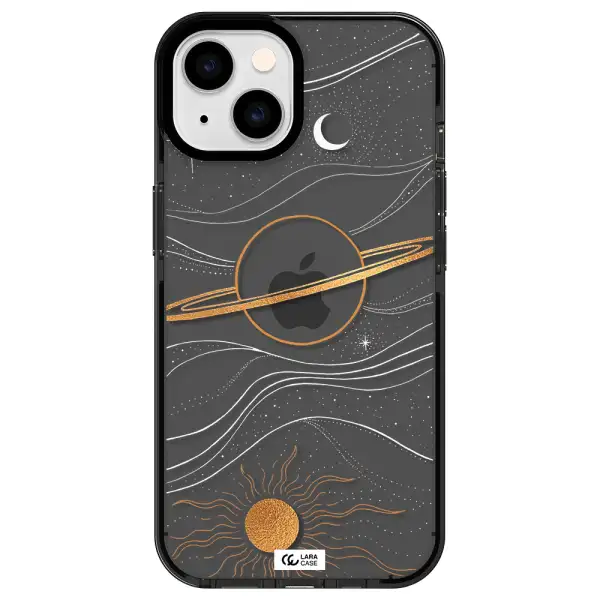 Saturn Apple iPhone 14 impact Smoke Black Case