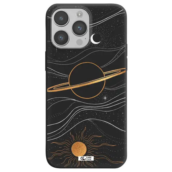 Saturn Apple iPhone 14 pro Silicone black Case