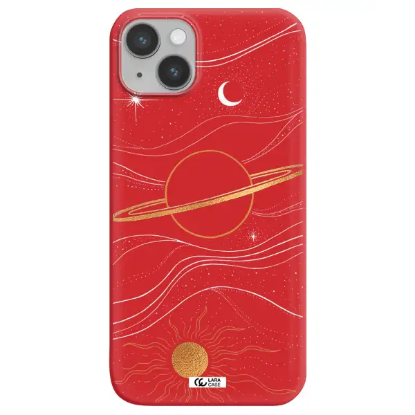 Saturn Apple iPhone 14 Silicone Imperial Red Case