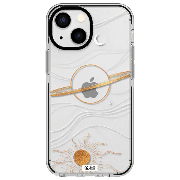 Saturn Apple iPhone 15 Plus impact black border Case