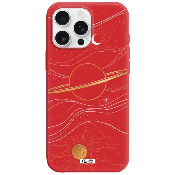 Saturn Apple Iphone 16 Pro Max Silicone Stone Case