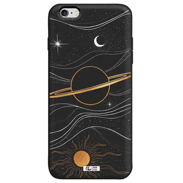 Saturn Apple iPhone 6 plus Silicone black Case