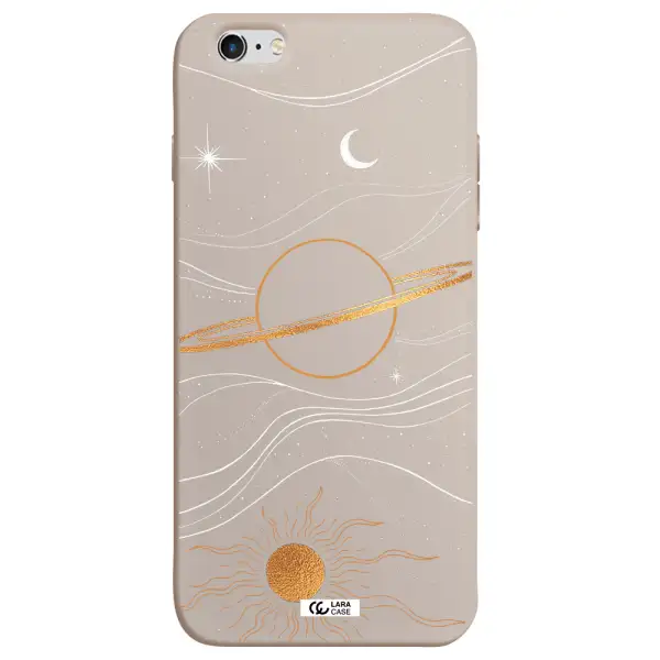 Saturn Apple iPhone 6 s plus Silicone Stone Case