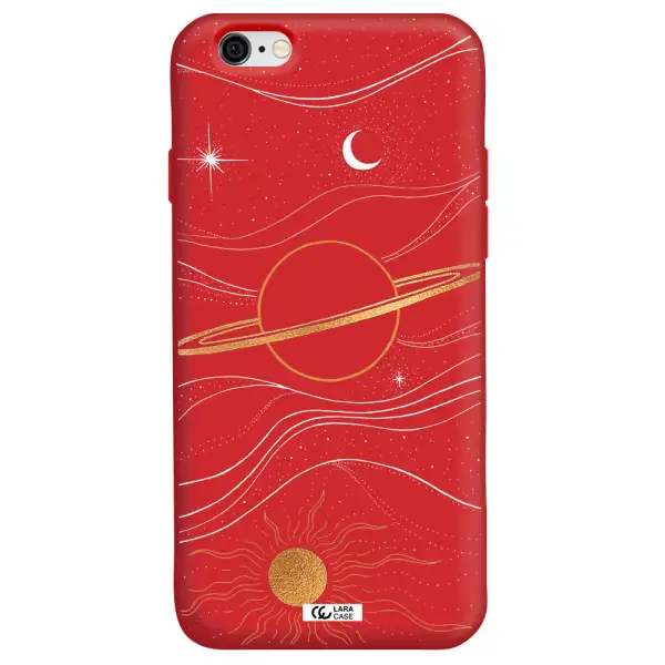 Saturn Apple iPhone 6 Silicone Imperial Red Case