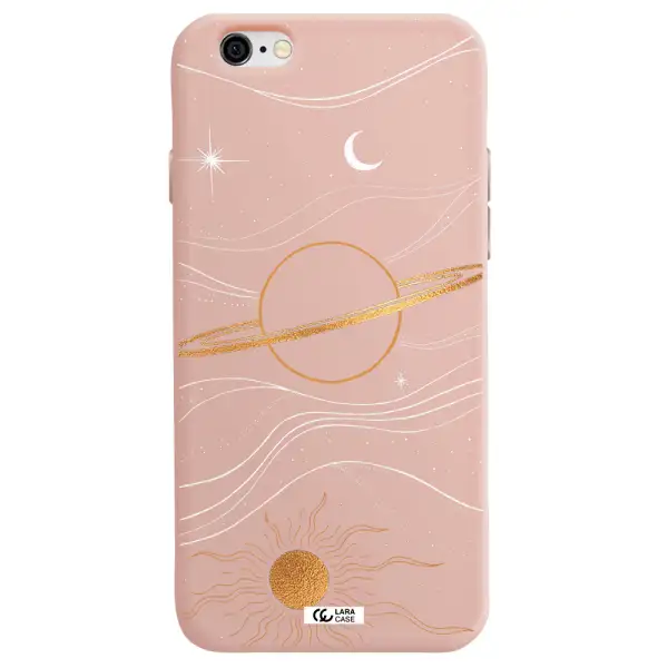 Saturn Apple iPhone 6 Silicone pastel pink Case