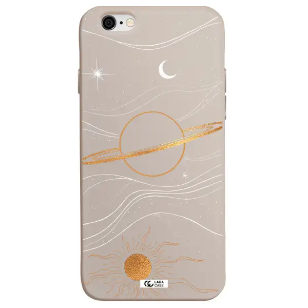 Saturn Apple iPhone 6 Silicone Stone Case