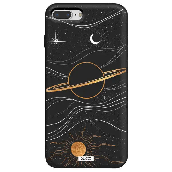 Saturn Apple iPhone 7 plus Silicone black Case