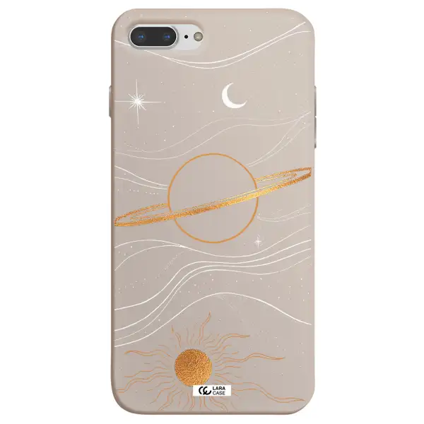 Saturn Apple iPhone 7 plus Silicone Stone Case
