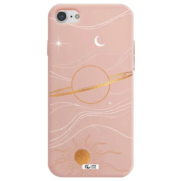 Saturn Apple iPhone 7 Silicone pastel pink Case