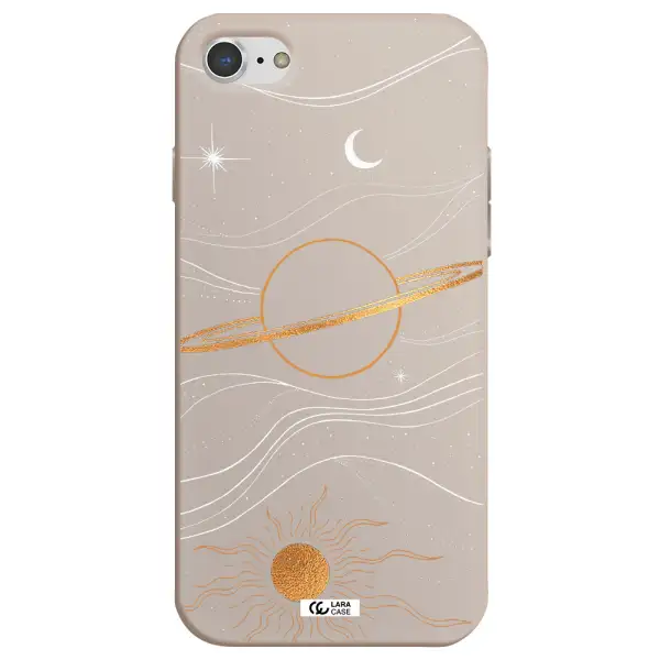 Saturn Apple iPhone 7 Silicone Stone Case