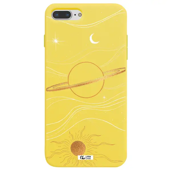 Saturn Apple iPhone 8 plus Silicone canary yellow Case