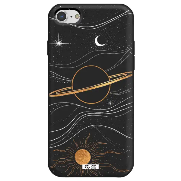Saturn Apple iPhone 8 Silicone black Case
