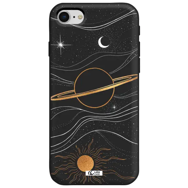 Saturn Apple iPhone se 2020 Silicone black Case